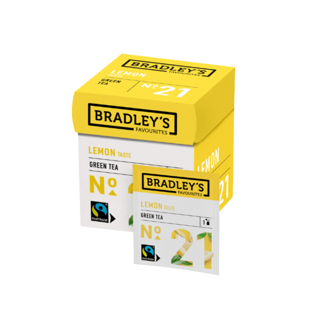 Bradley's - No. 21 Green Tea Lemon (tray, 24 doosjes)