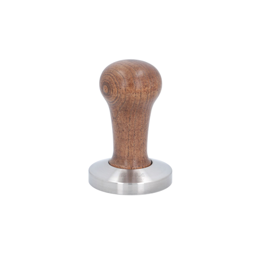 Tamper RVS en bruin hout Ø58 mm