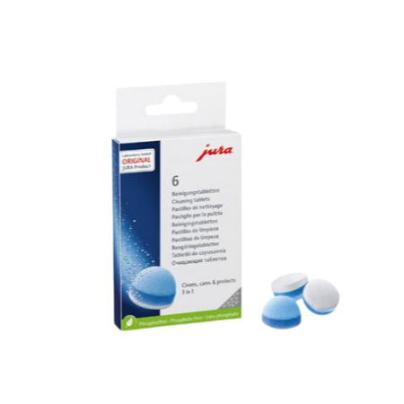 JURA 3 in 1 reinigingstabletten (6 stuks)