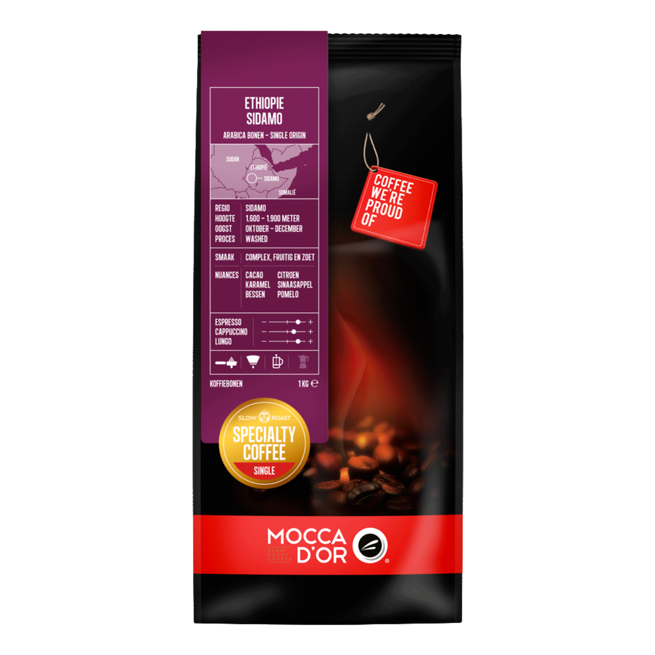 Mocca d'Or koffiebonen - Ethiopie Sidamo