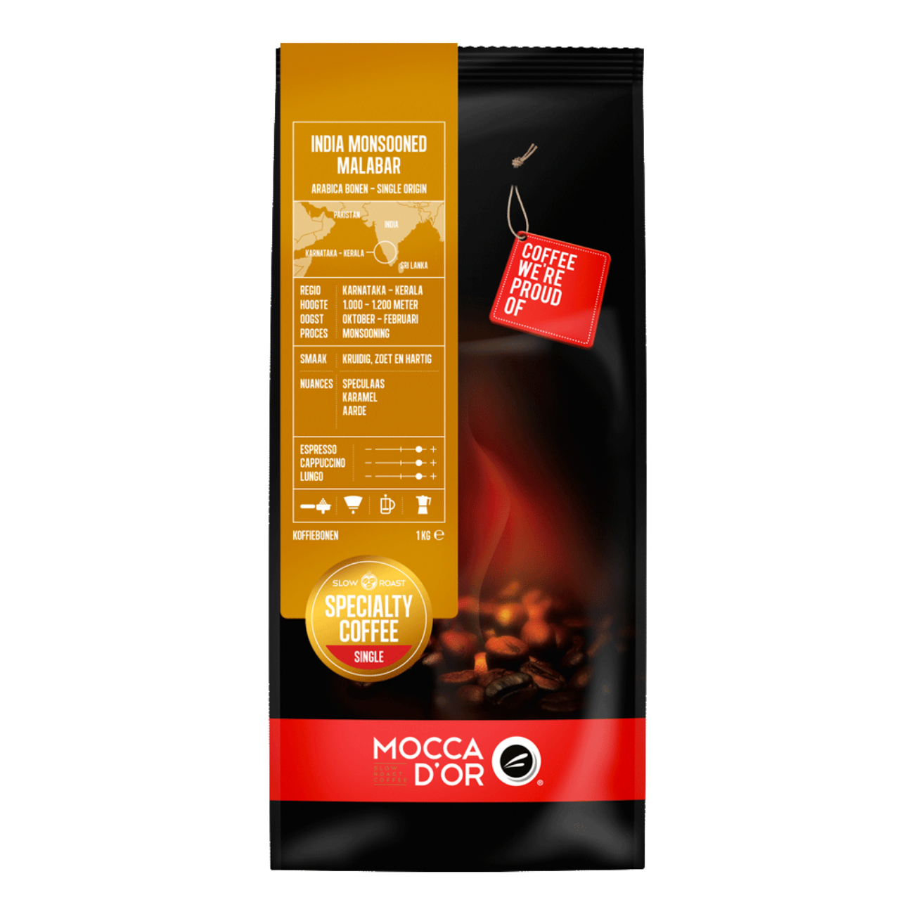 Mocca d'Or koffiebonen - India Monsooned Malabar