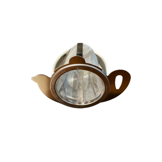 Theezeefje met tip theepot 74mm x 71mm