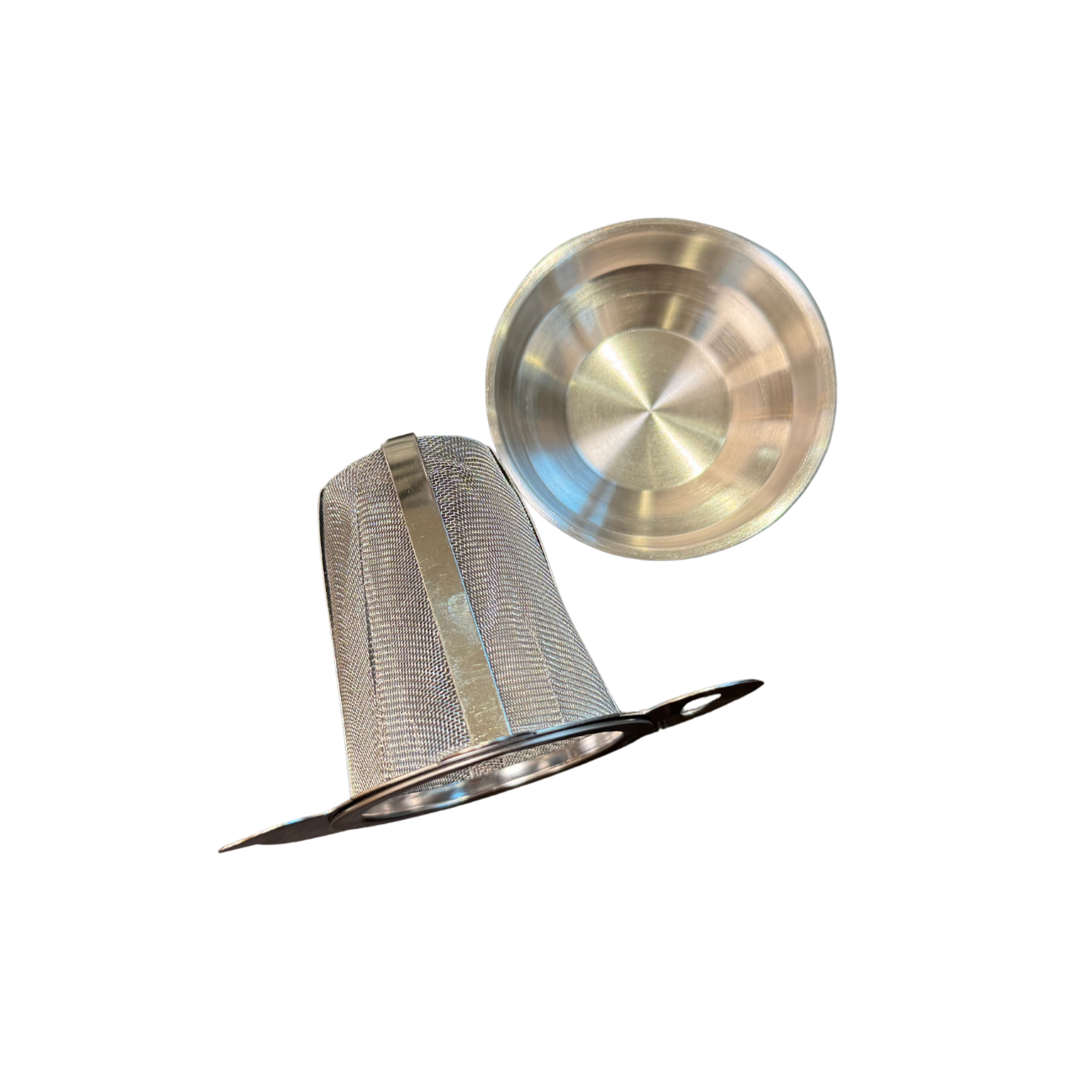 Theezeefje met tip theepot 74mm x 71mm