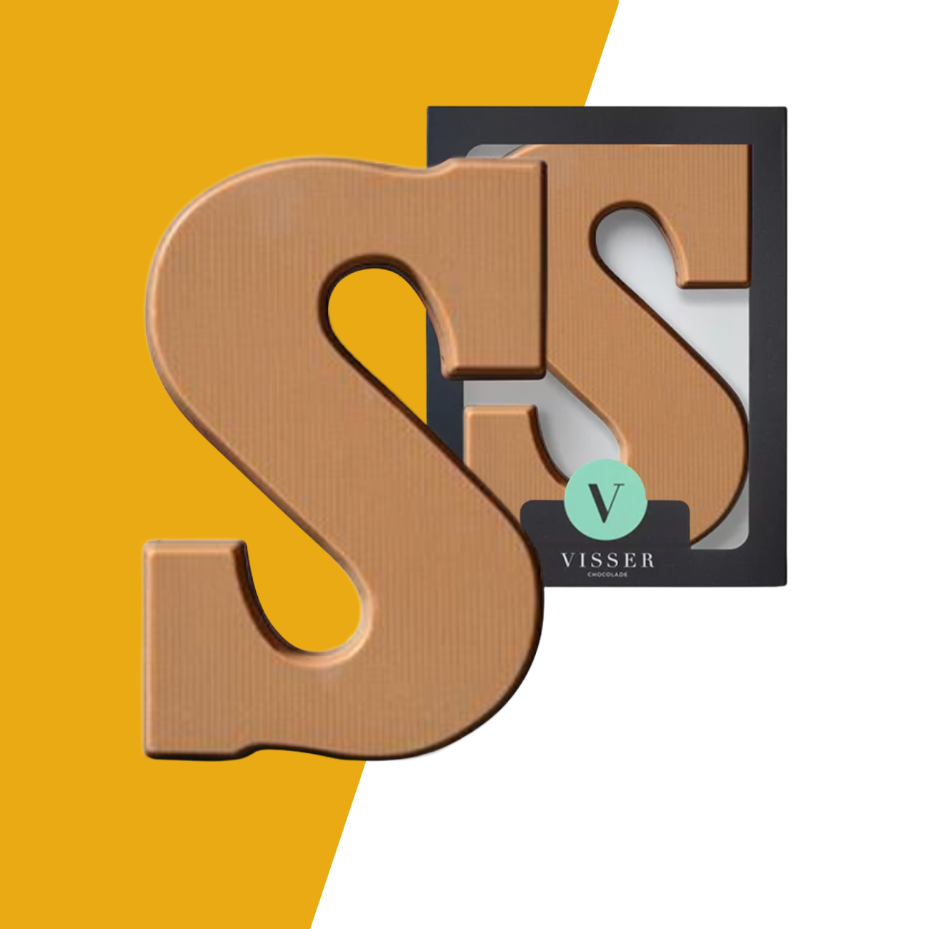 Visser Chocolade - Chocoladeletter Salty Caramel