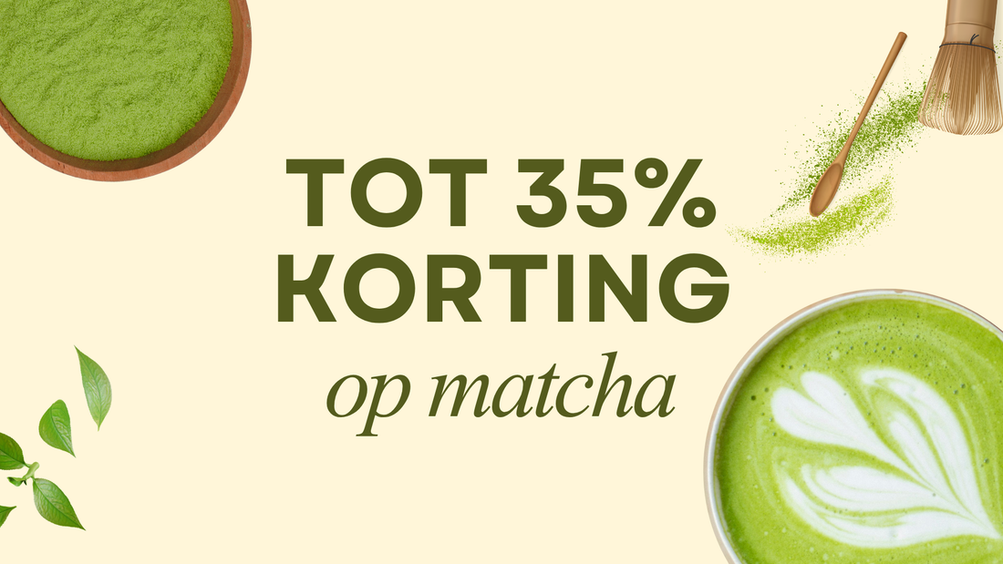 Tot 35% korting op matcha