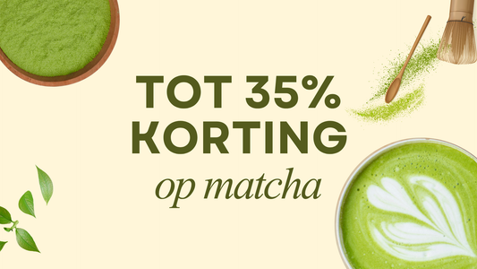 Tot 35% korting op matcha