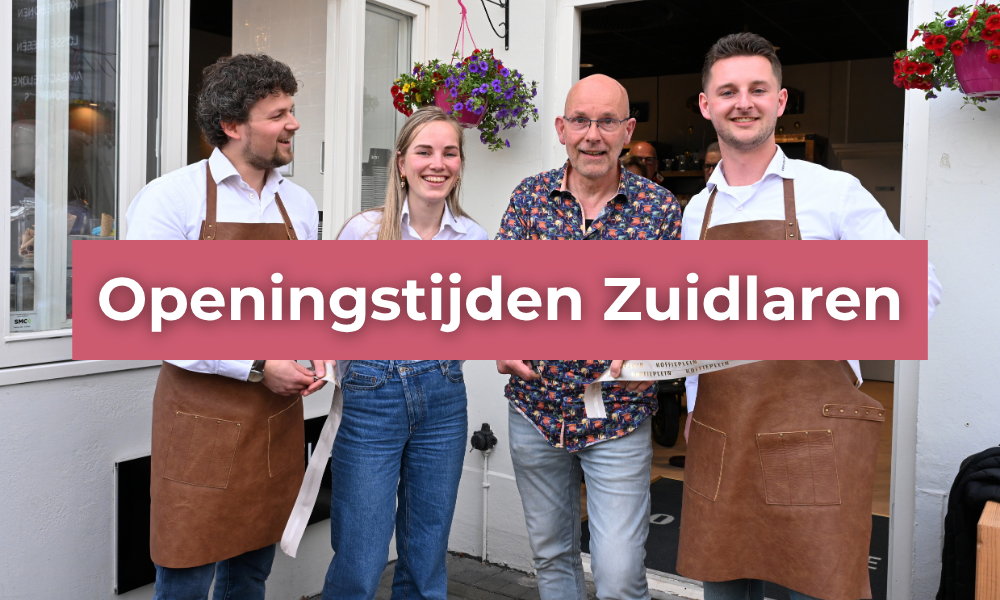 Openingstijden najaar Koffieplein Zuidlaren