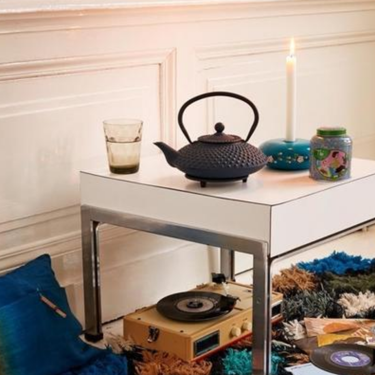 Bredemeijer - Theepot Xilin 1,25L Gietijzer 'Blauw'