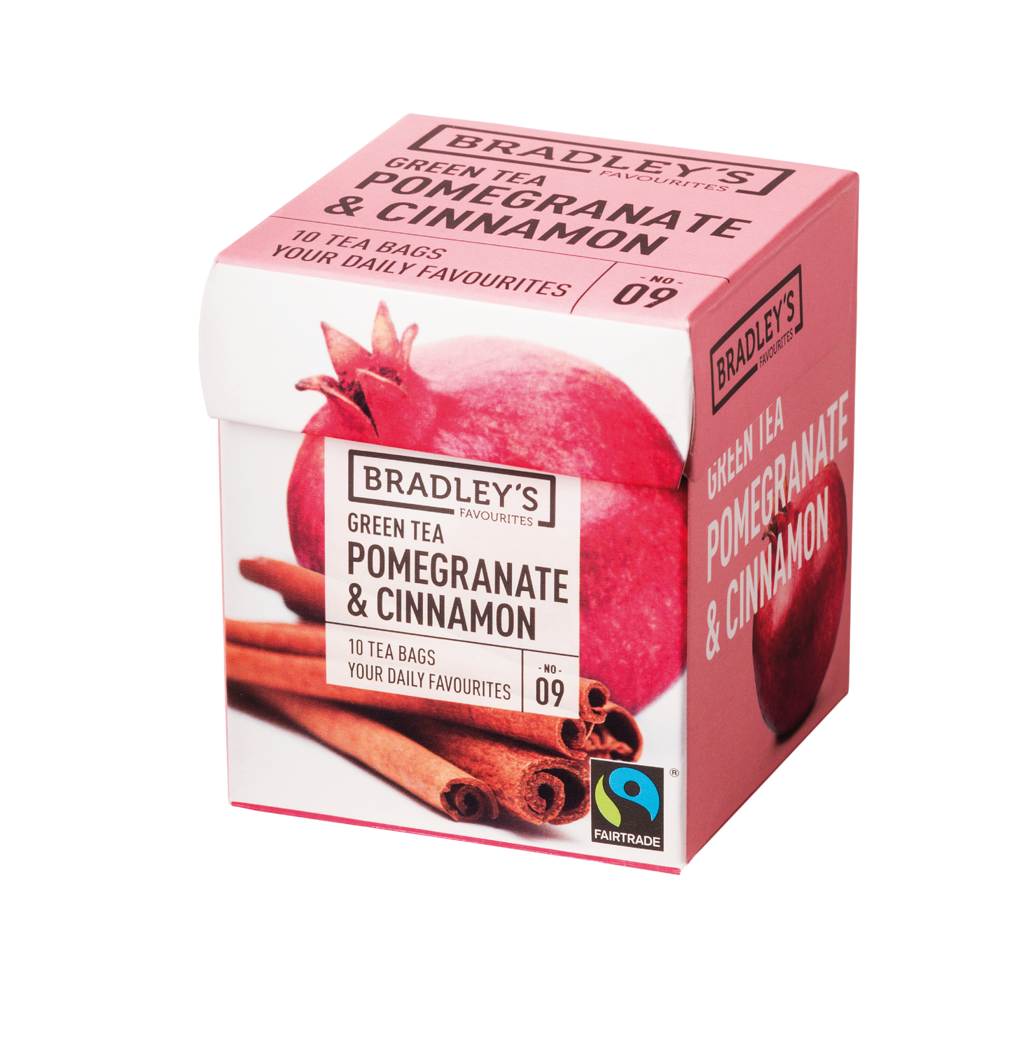 Bradley's - No. 9 Green Tea Pomegranate & Cinnamon (tray, 6 doosjes)