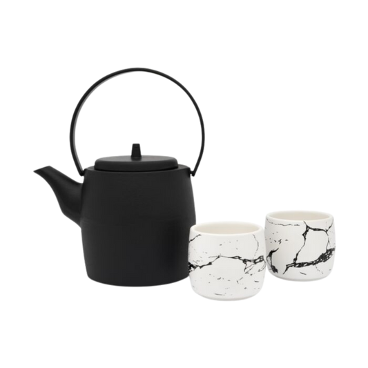 Bredemeijer - Giftset 'Kobe', Theepot 1,25L + 2 mokjes