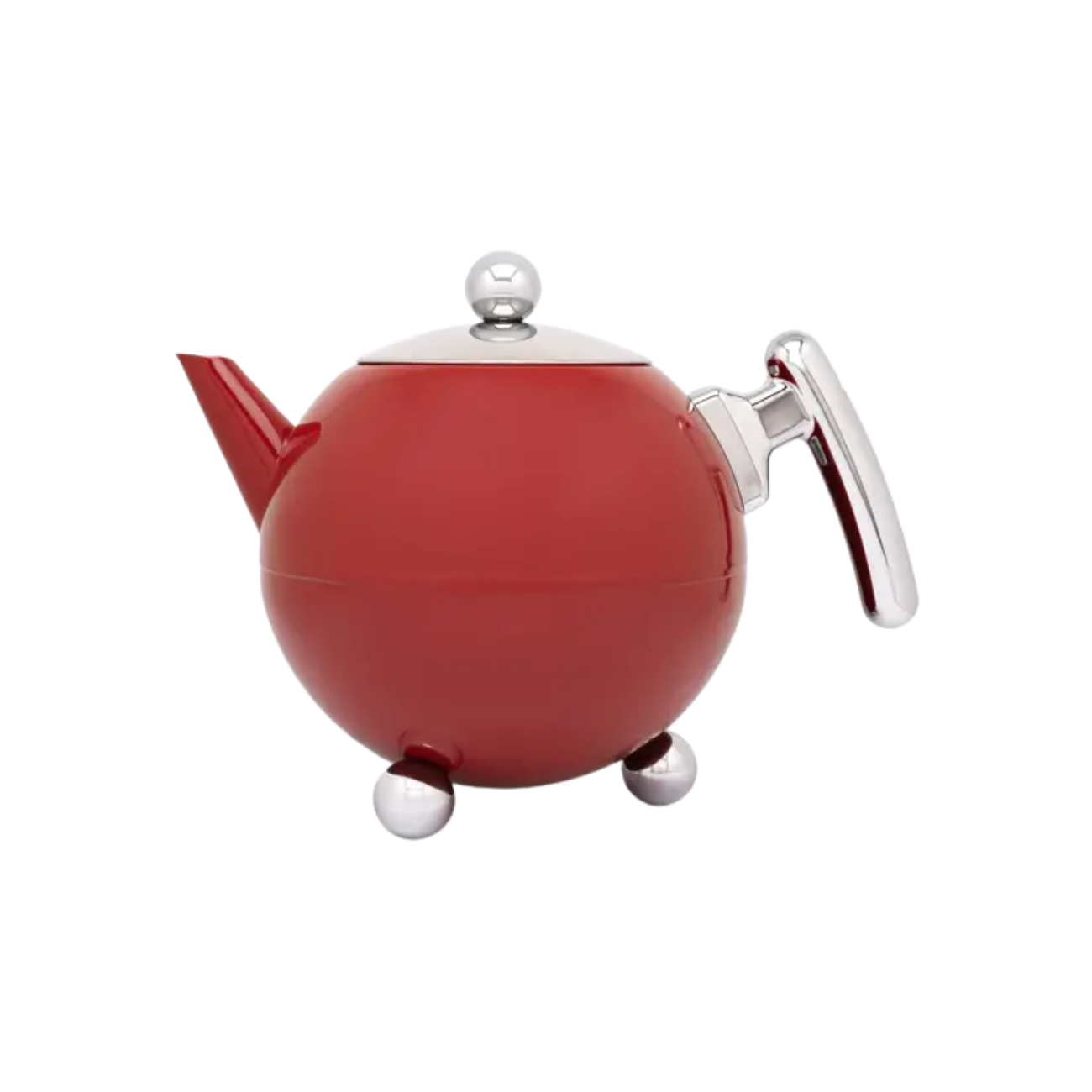 Bredemeijer - Theepot Duet® Bella Ronde 1,2L 'Carmine Red'
