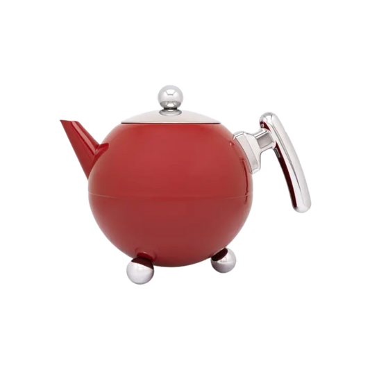 Bredemeijer - Theepot Duet® Bella Ronde 1,2L 'Carmine Red'