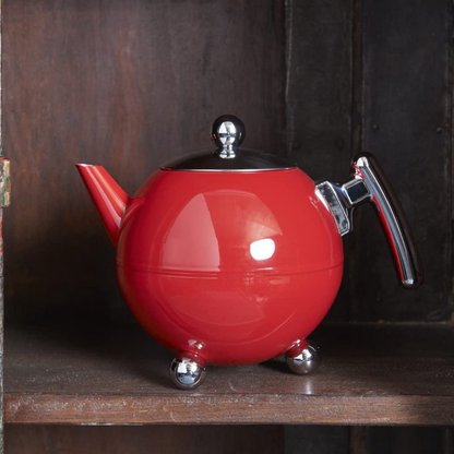 Bredemeijer - Theepot Duet® Bella Ronde 1,2L 'Carmine Red'