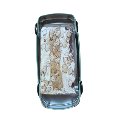 Fiat koekblik / cadeaublik geel