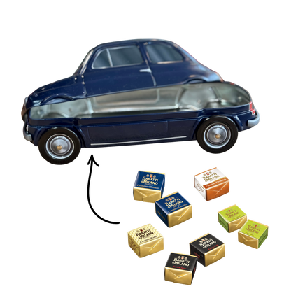 Fiat koekblik / cadeaublik donkerblauw