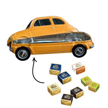 Fiat koekblik / cadeaublik geel