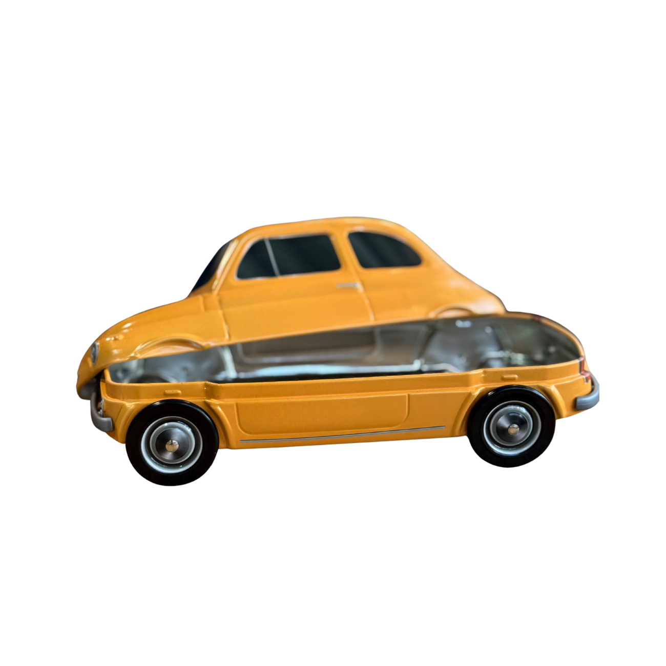 Fiat koekblik geel open