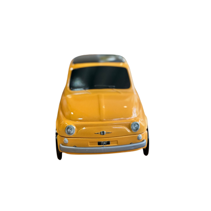 Fiat koekblik geel voorkant