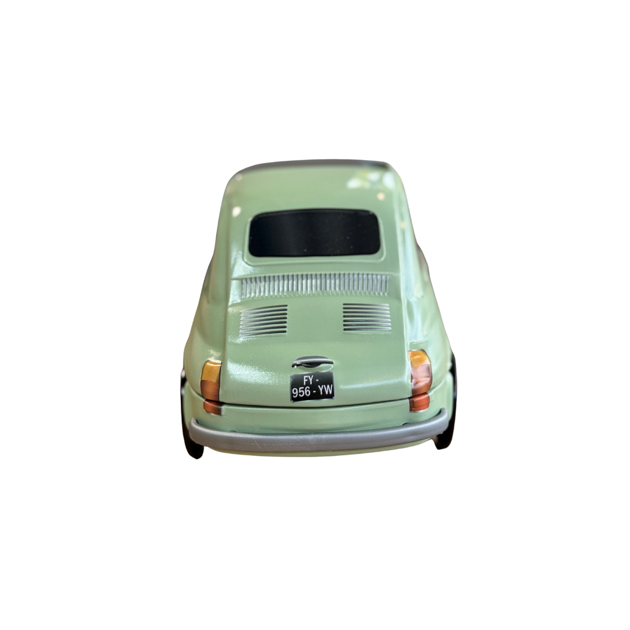 Fiat koekblik groen achterkant