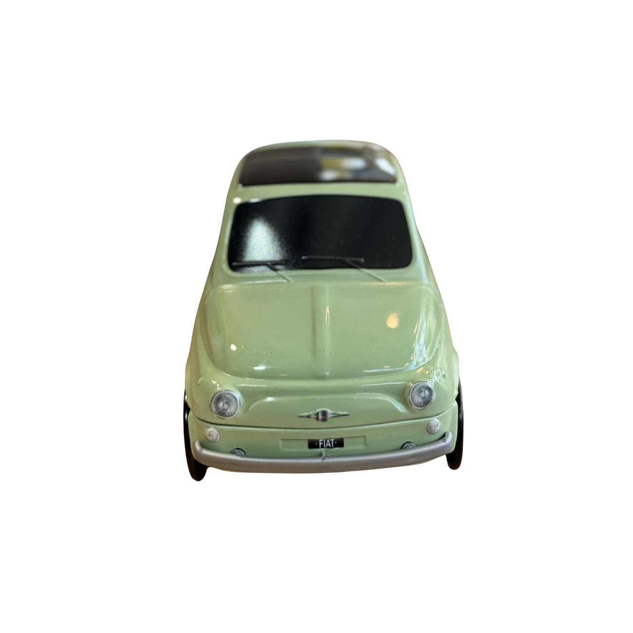 Fiat koekblik groen voorkant