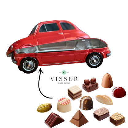 Fiat koekblik / cadeaublik rood