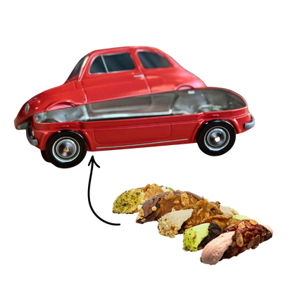 Fiat koekblik / cadeaublik rood