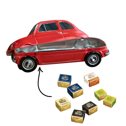 Fiat koekblik / cadeaublik rood
