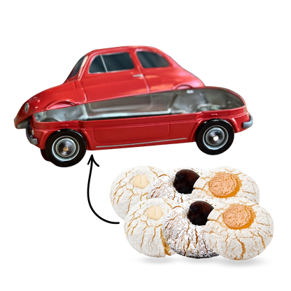 Fiat koekblik / cadeaublik rood