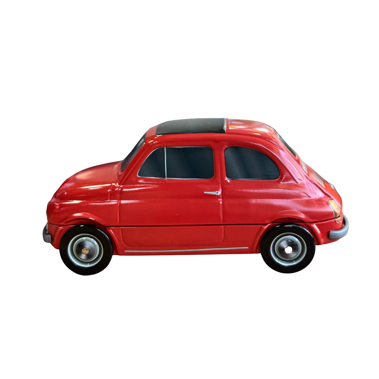 Fiat koekblik rood zijkant