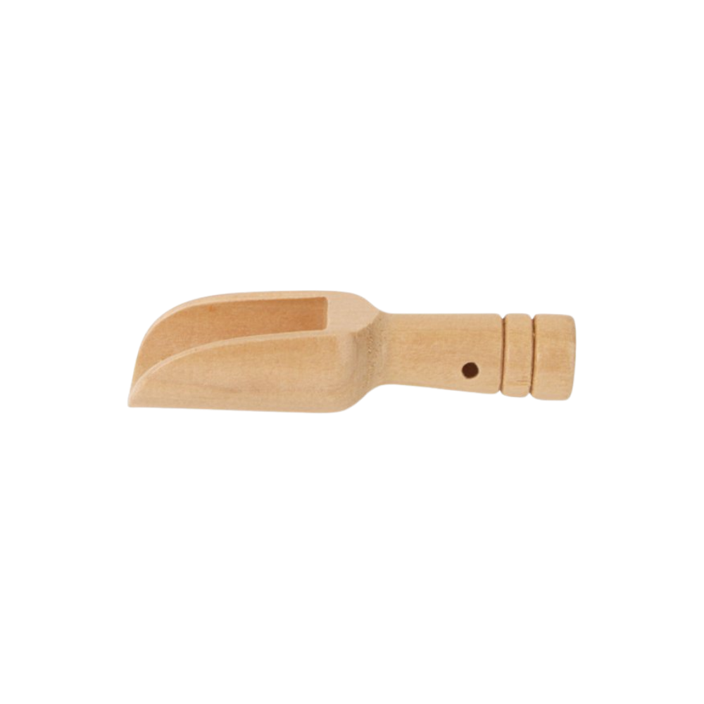 Houten maatschepje voor thee