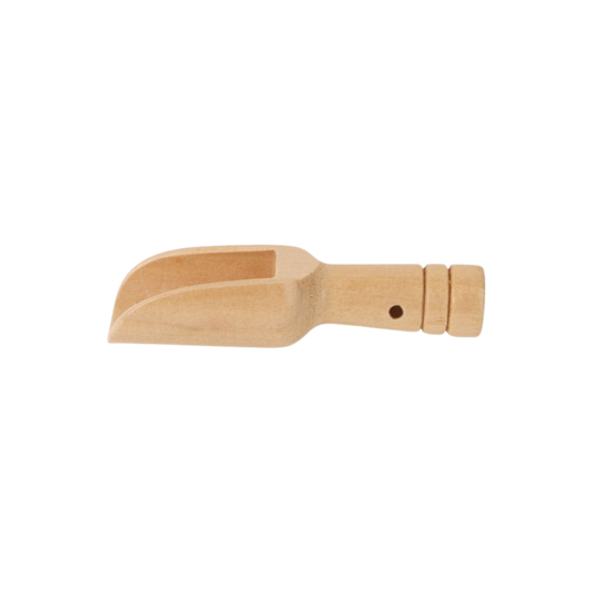 Houten maatschepje voor thee