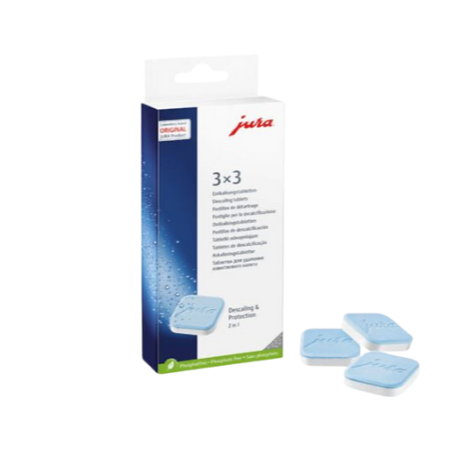 JURA 2 in 1 ontkalkingstabletten (9 stuks)