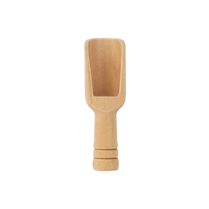 Houten maatschepje voor thee