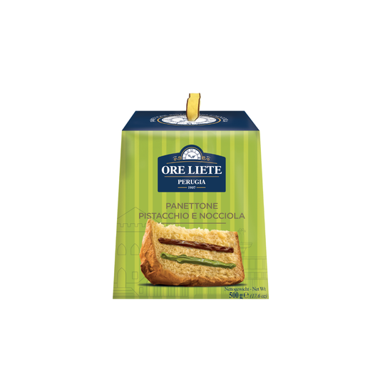 Ore Liete - Panettone met pistache-en hazelnootcrème