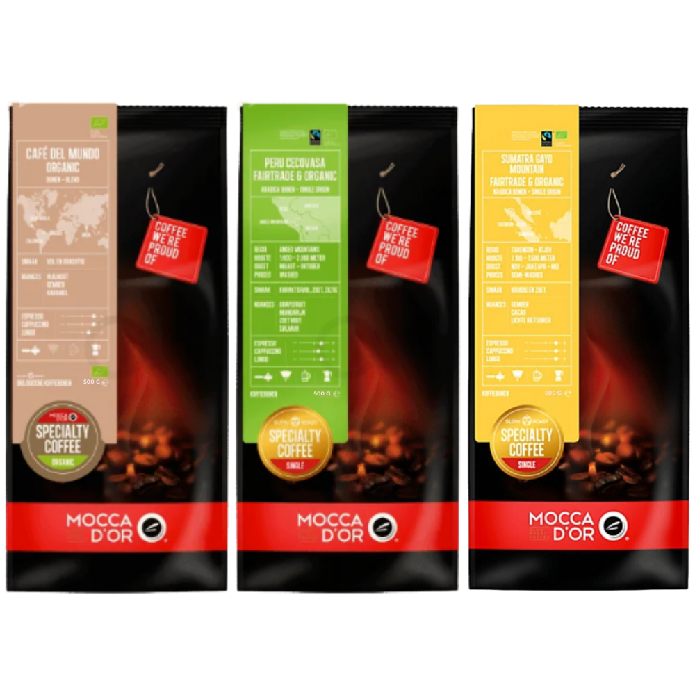 Mocca d'Or - Proefpakket 'Biologische koffiebonen'