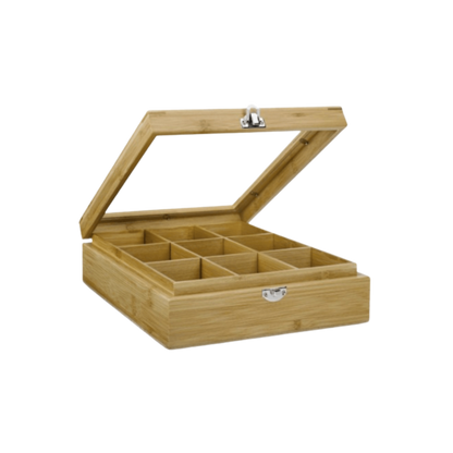 Bredemeijer - Theedoos bamboo, 9-vaks