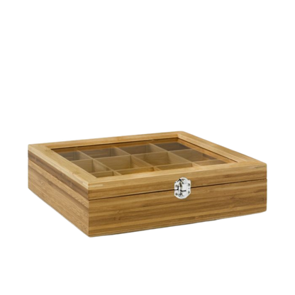Bredemeijer - Theedoos bamboo, 12-vaks