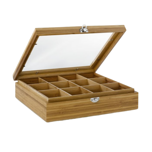 Bredemeijer - Theedoos bamboo, 12-vaks