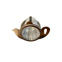 Theezeefje met tip theepot 74mm x 71mm