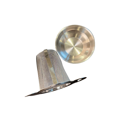 Theezeefje met tip theepot 74mm x 71mm