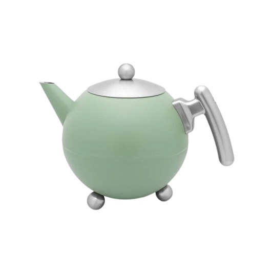 Bredemeijer - Theepot Duet® Bella Ronde 1,2L 'Tijmgroen'