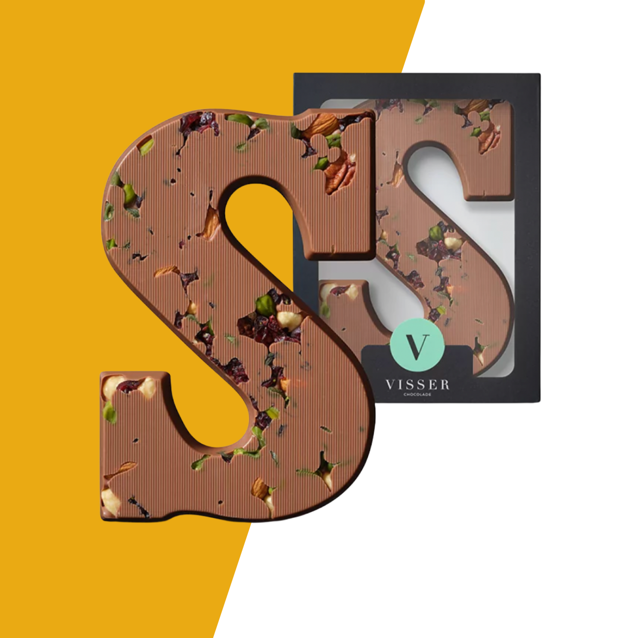 Visser Chocolade - Chocoladeletter Studentenhaver Melk