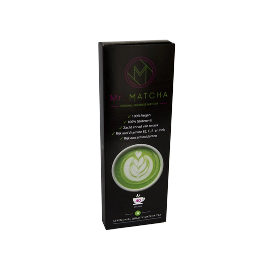 Mr. MATCHA - Premium Ceremoniële Japanse Matcha (40 sachets)
