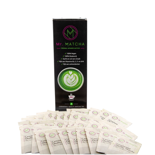Mr. MATCHA - Premium Ceremoniële Japanse Matcha (40 sachets)